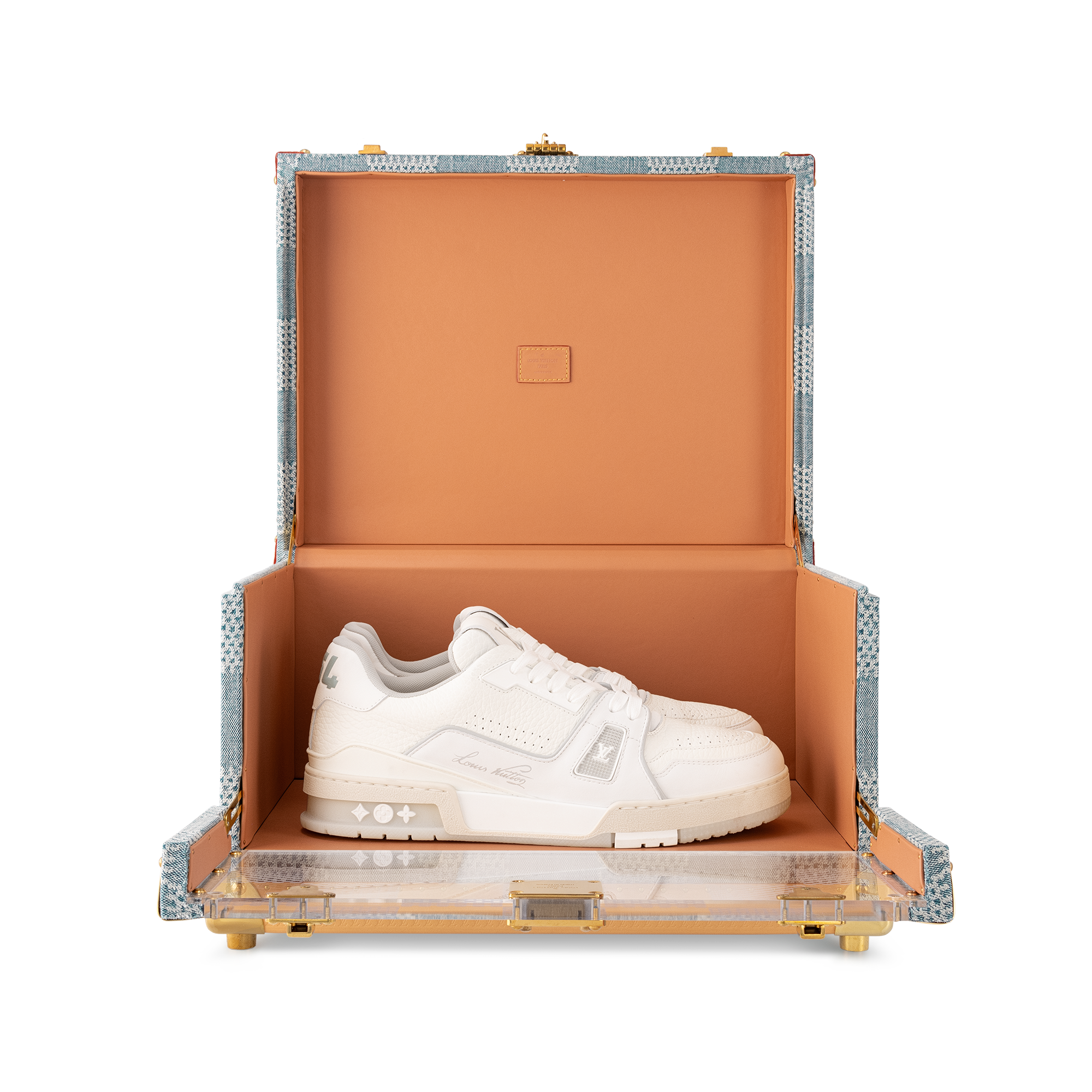 Shoe Box Denim Damier Other in 行李箱、旅行用品及家居精品