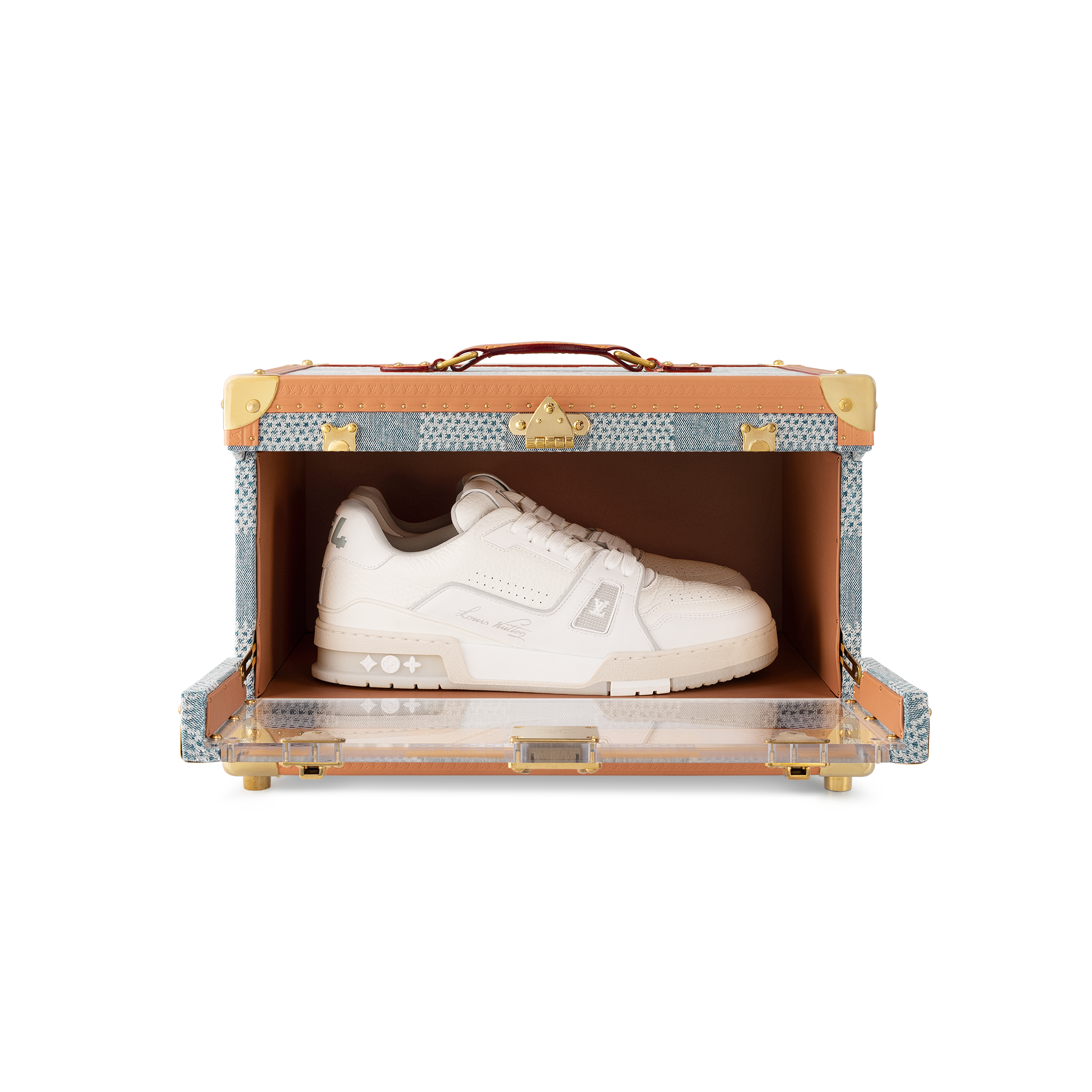 Shoe Box Denim Damier Other in 行李箱、旅行用品及家居精品