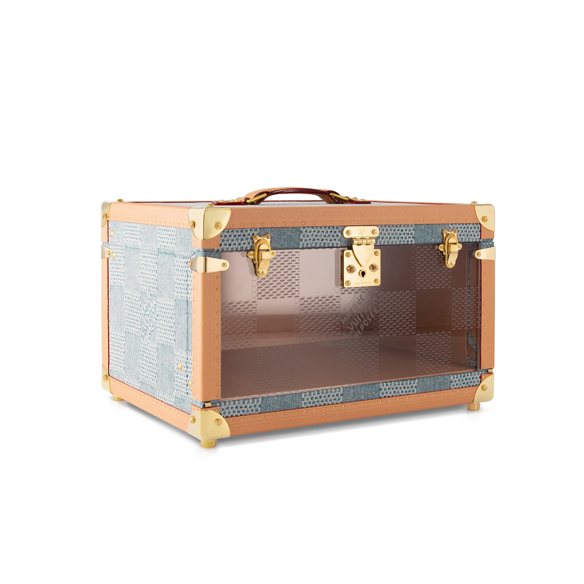 Shoe Box Denim Damier Other in 行李箱、旅行用品及家居精品