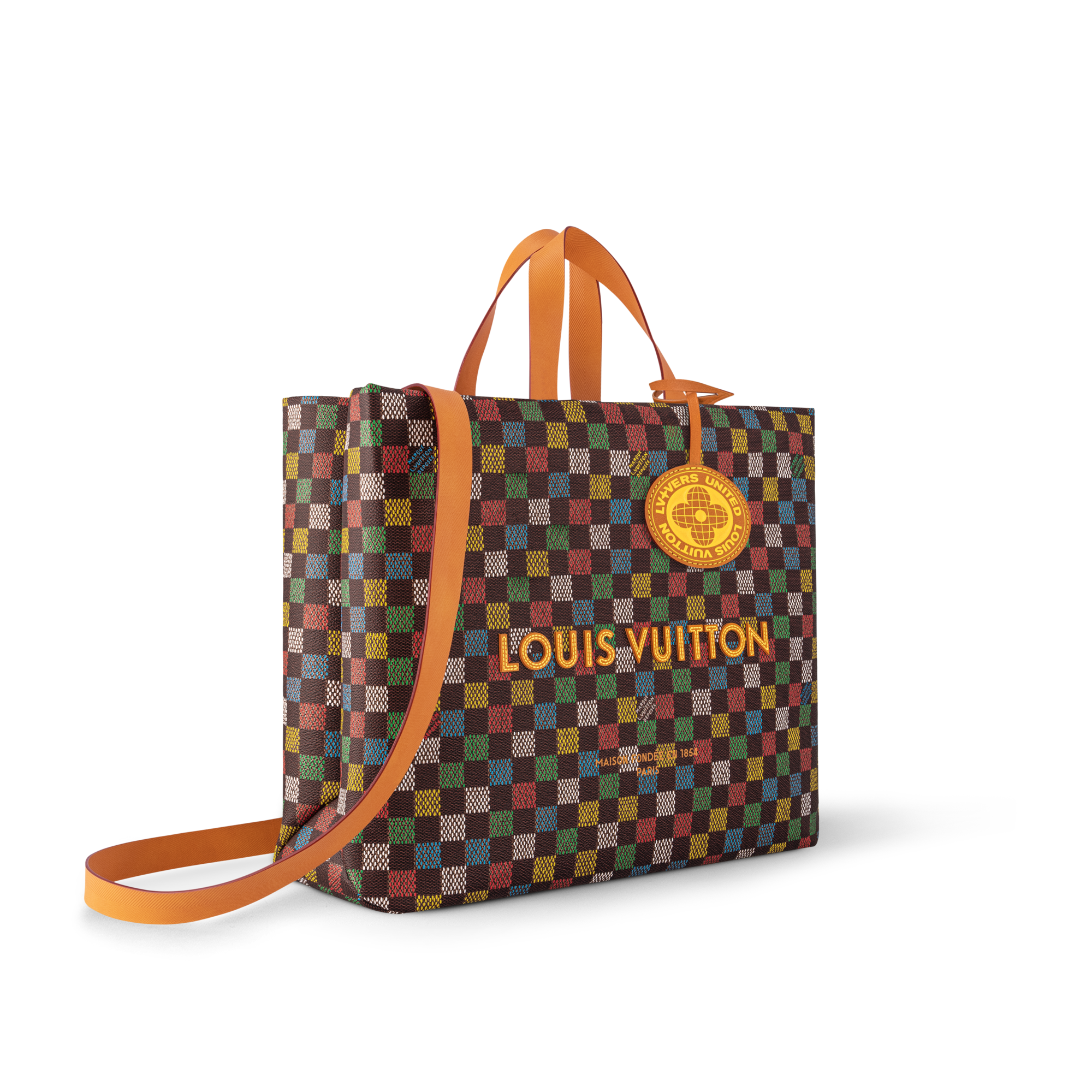 Shopper Tote MM Damier Ebène 帆布 in 時尚包包及小型皮件