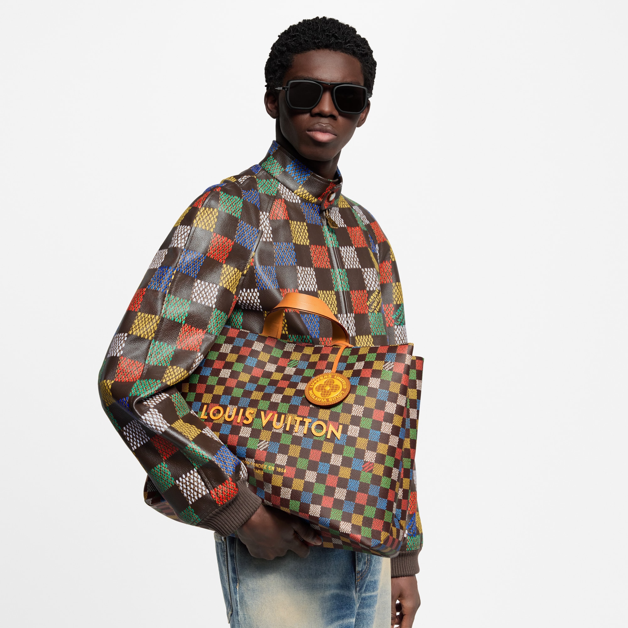 Shopper Tote MM Damier Ebène 帆布 in 時尚包包及小型皮件