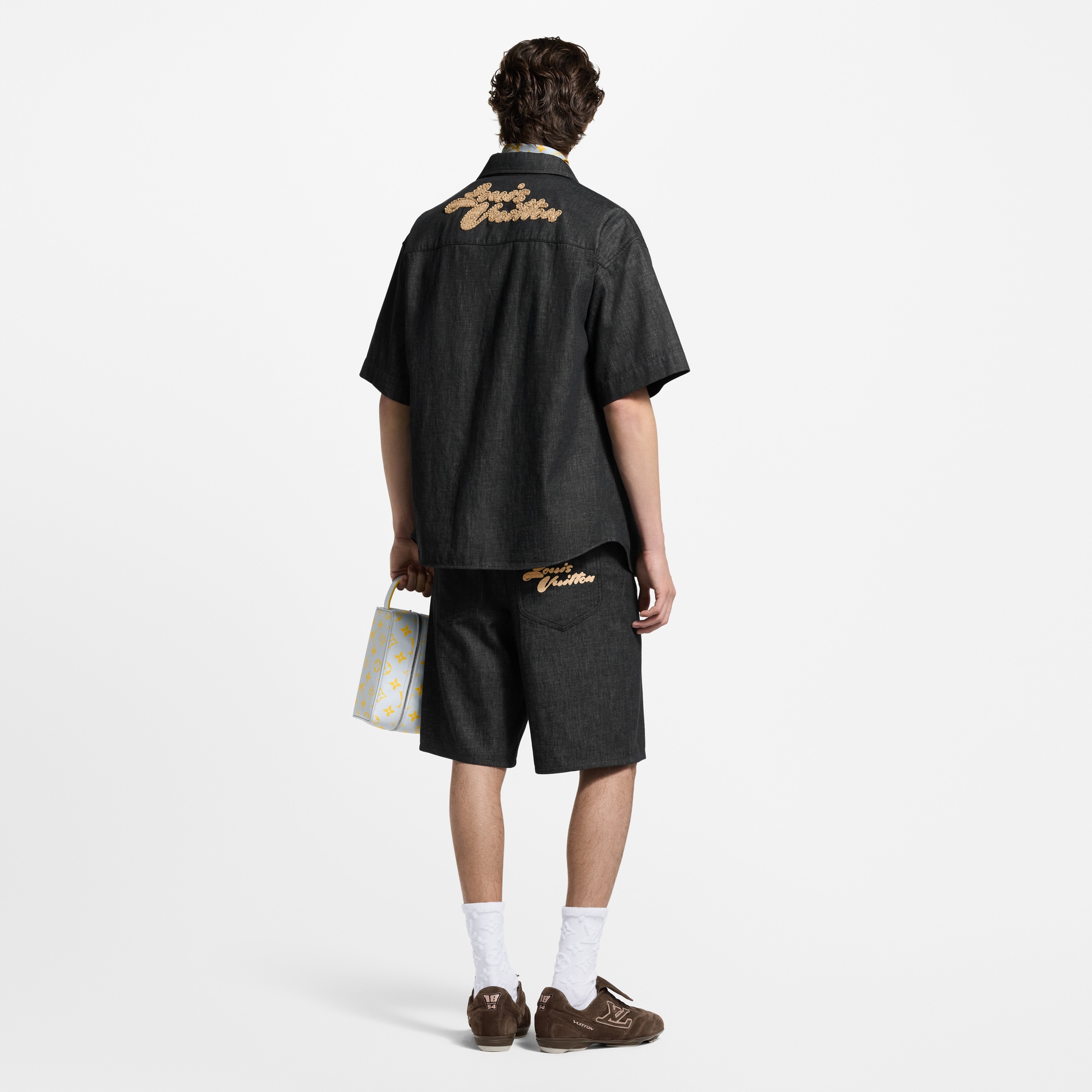 短袖 Chambray 襯衫  in 男士