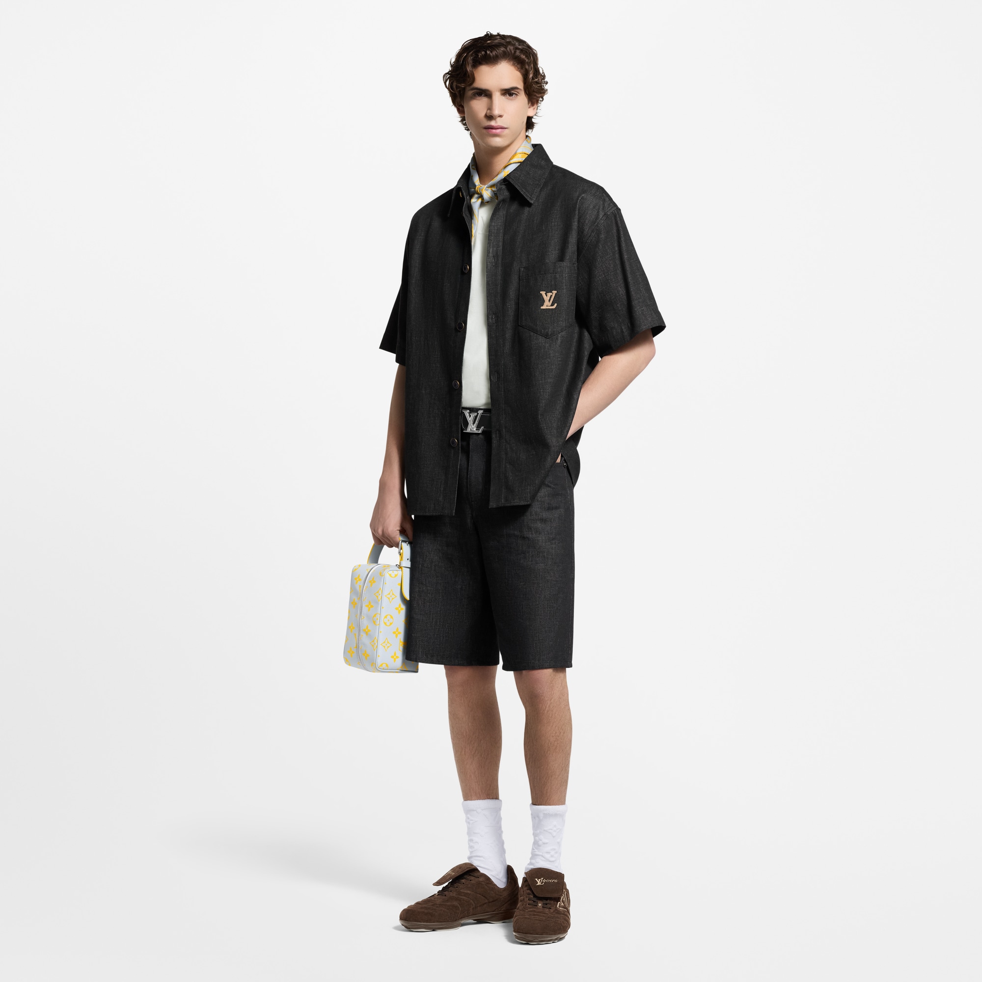 短袖 Chambray 襯衫  in 男士
