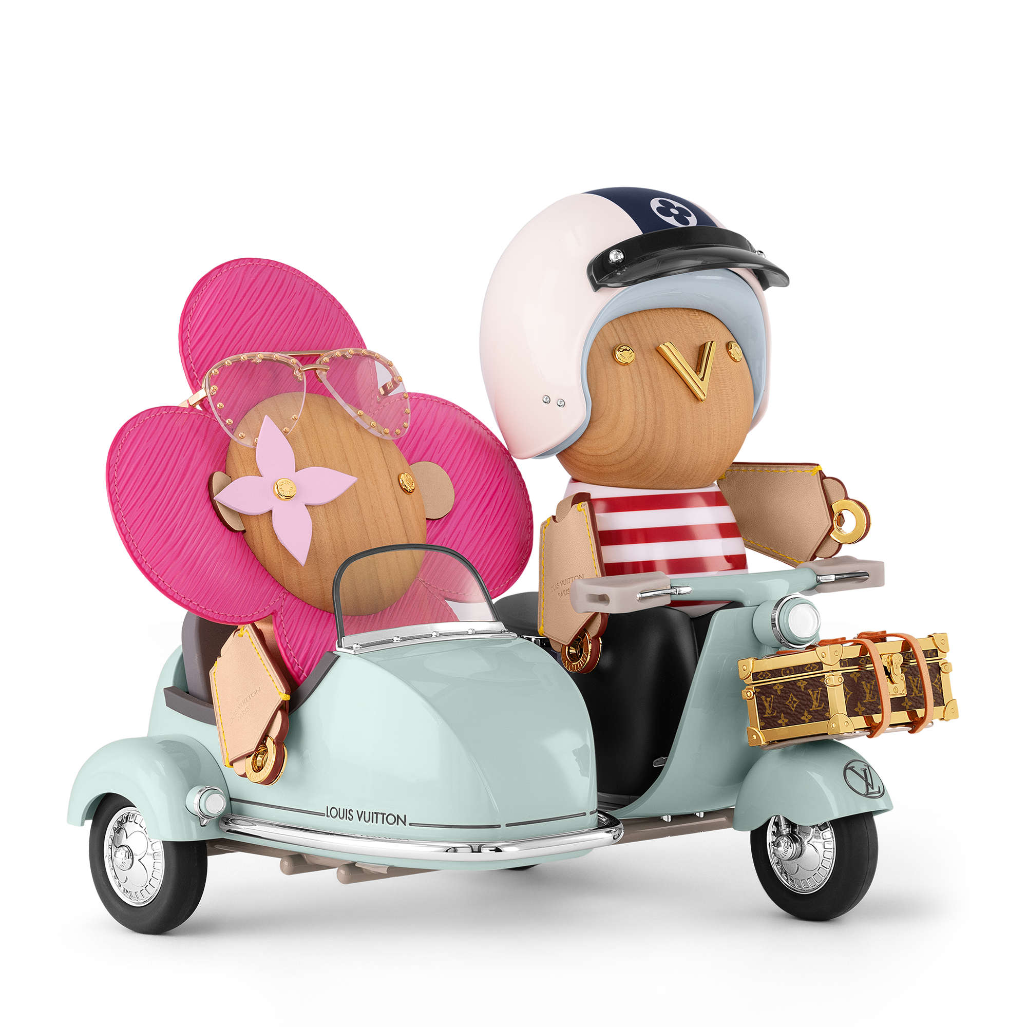 Side Car Vivienne & Gaston 玩偶 Epi 皮革 in 行李箱、旅行用品及家居精品