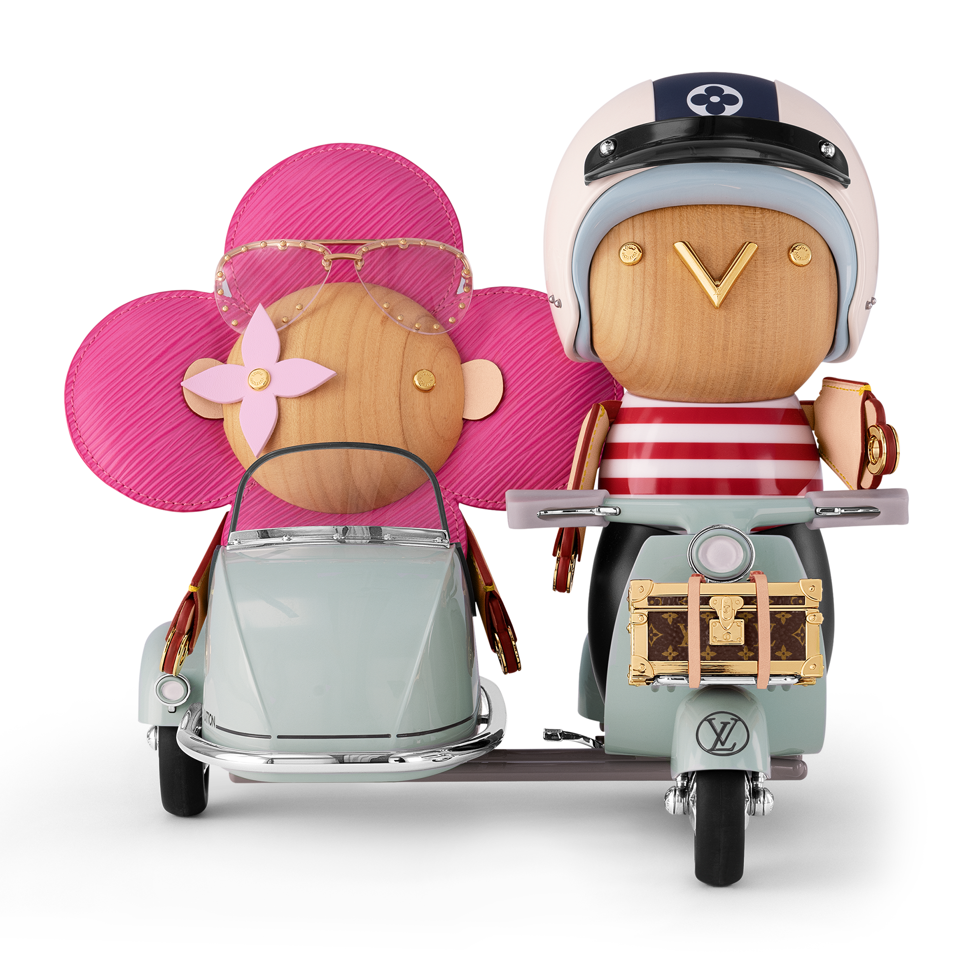 Side Car Vivienne & Gaston 玩偶 Epi 皮革 in 行李箱、旅行用品及家居精品