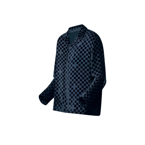 絲質混紡絲絨長袖晚裝襯衫外套 in 男士's 時裝系列 時裝總覽 collections by Louis Vuitton (產品縮放)