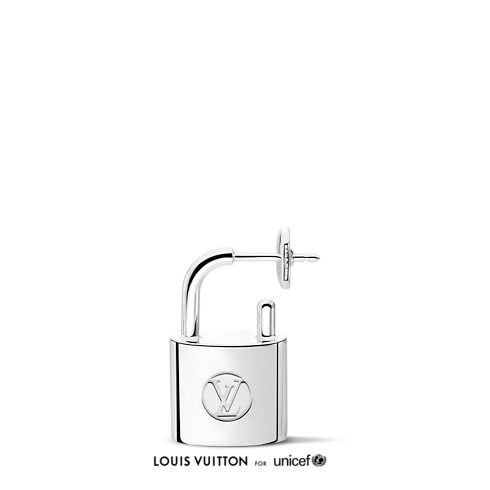 Silver Lockit 單枚純銀耳環 in 珠寶系列's 按類別瀏覽 耳環 collections by Louis Vuitton (產品縮放)