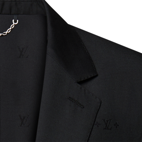 單排扣提花 Gaston 外套 in 男士's 全新系列 } collections by Louis Vuitton (產品縮放)