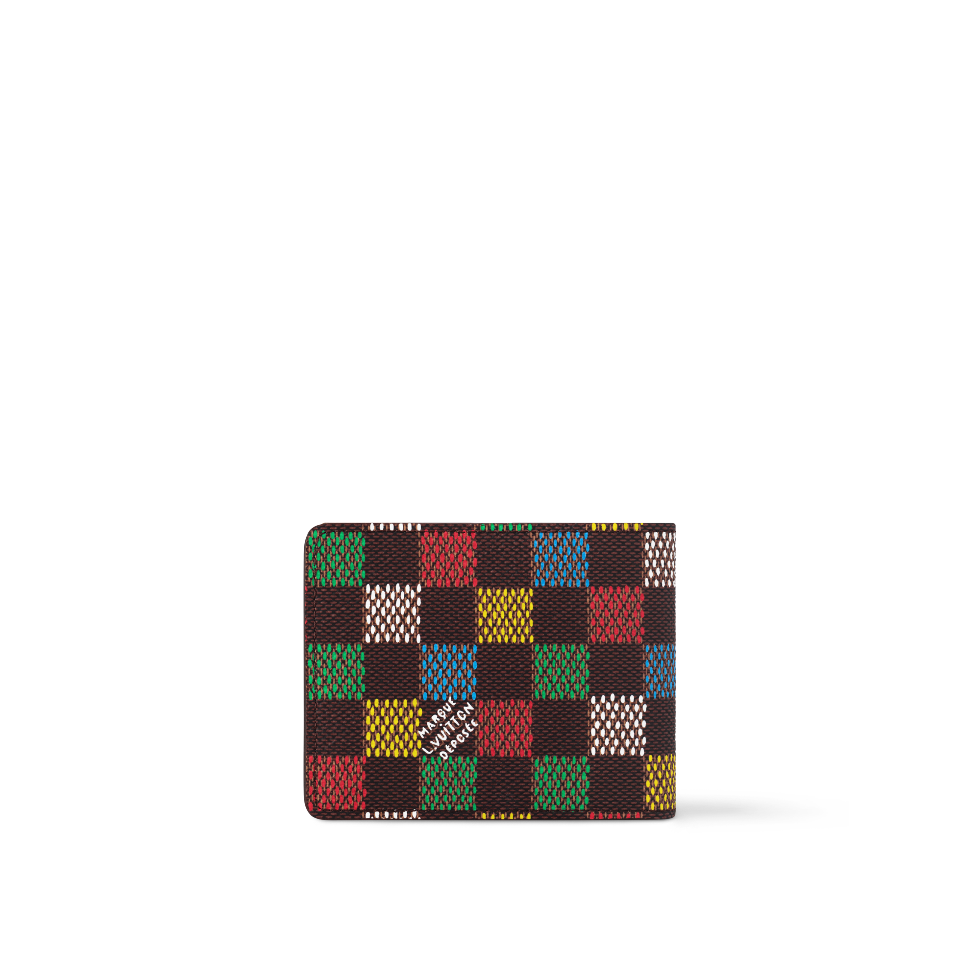 Slender 錢包 Damier Ebène 帆布 in 時尚包包及小型皮件