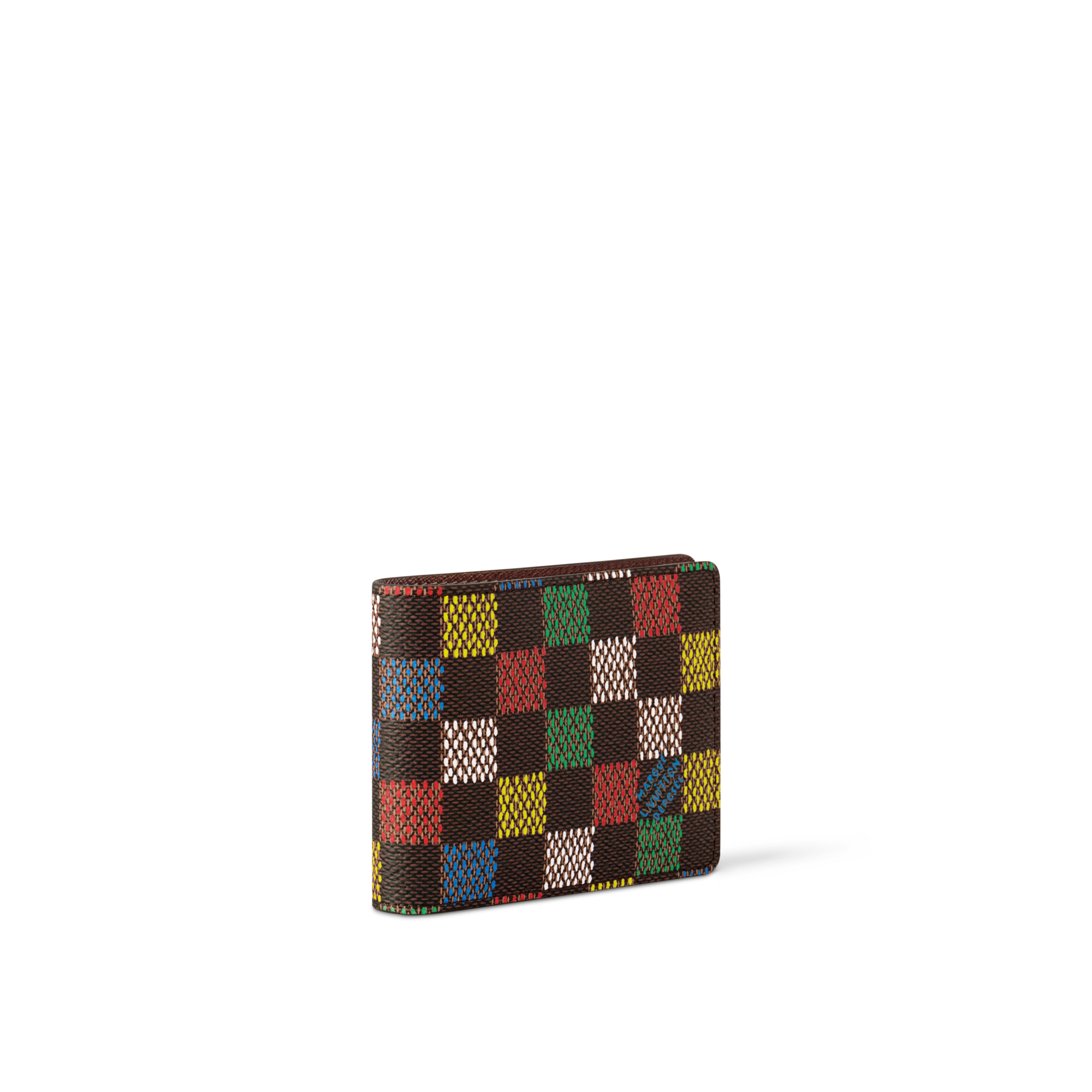 Slender 錢包 Damier Ebène 帆布 in 時尚包包及小型皮件