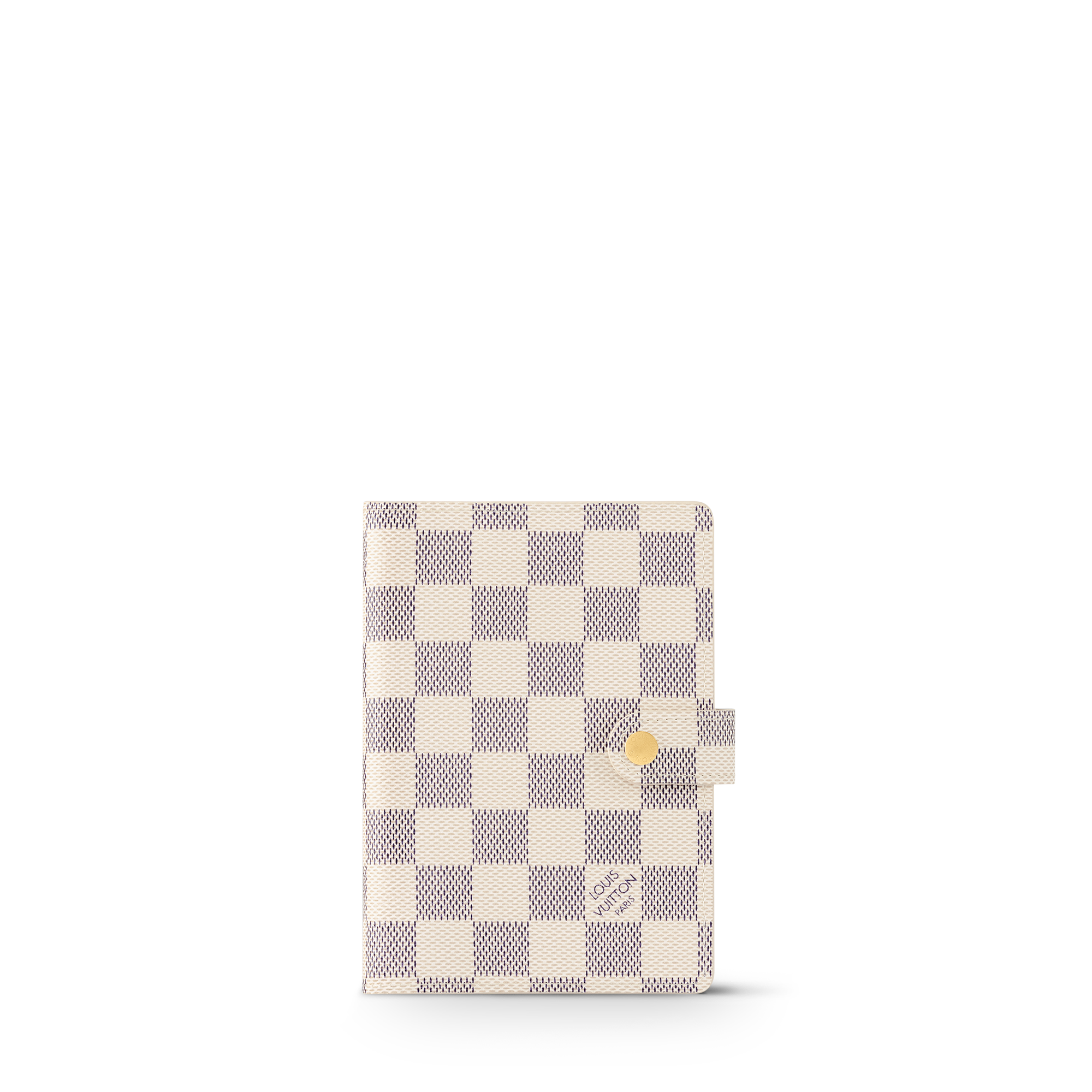 小號活頁環記事本封套 Damier Azur 帆布 in 時尚包包及小型皮件