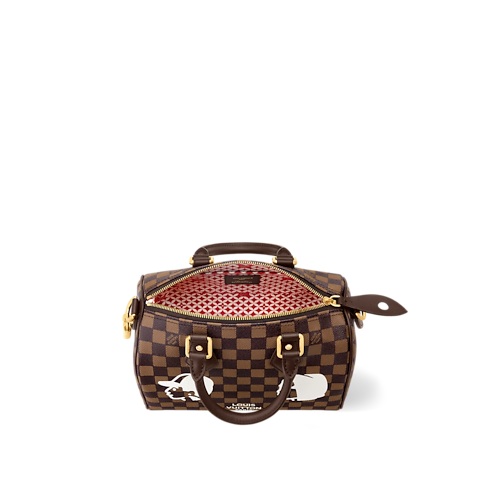 Speedy 25 Bandoulière Damier Ebène 帆布 in 時尚包包及小型皮件's 男士時尚包包 全新系列 collections by Louis Vuitton (產品縮放)