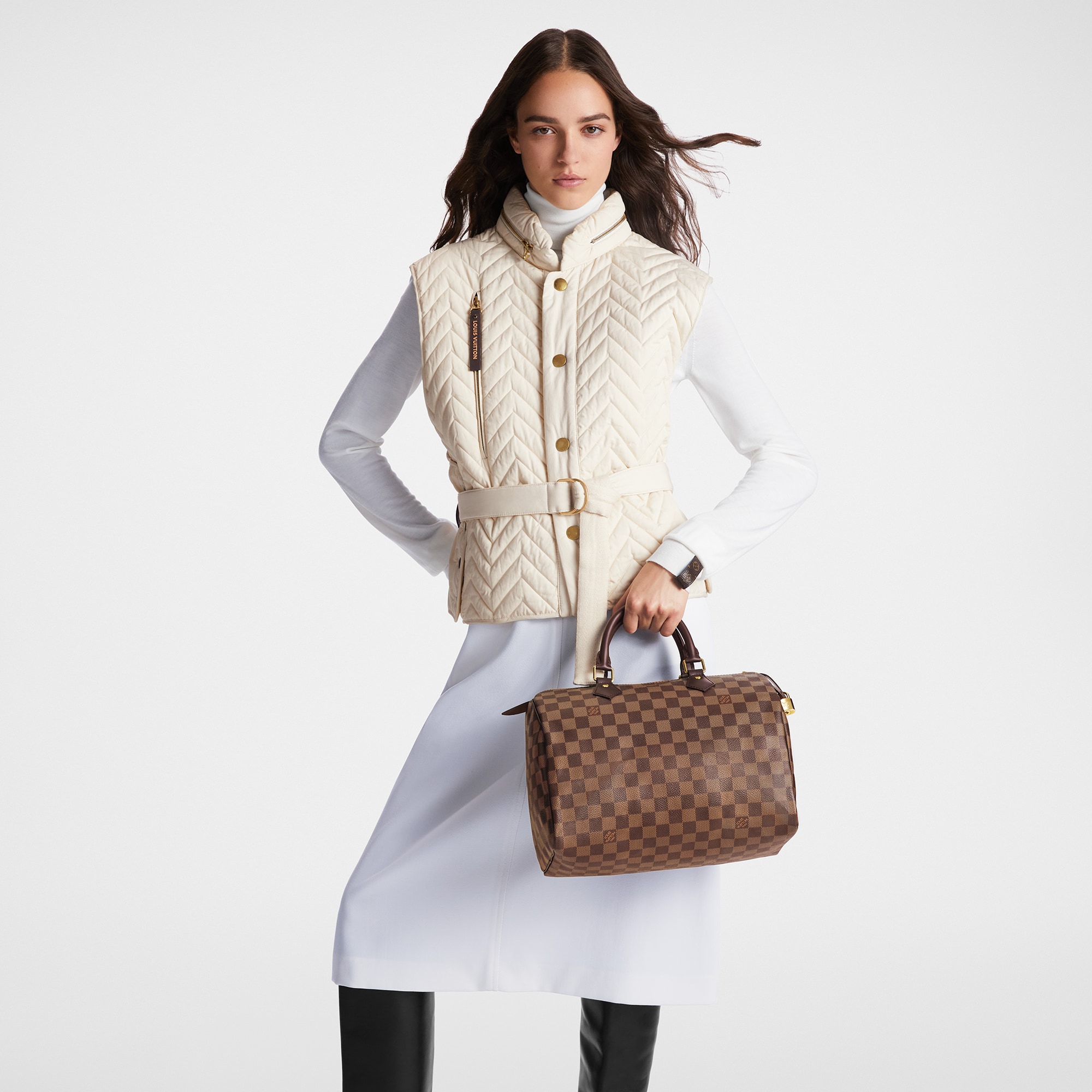 Speedy 30 Damier Ebène 帆布 in 女士