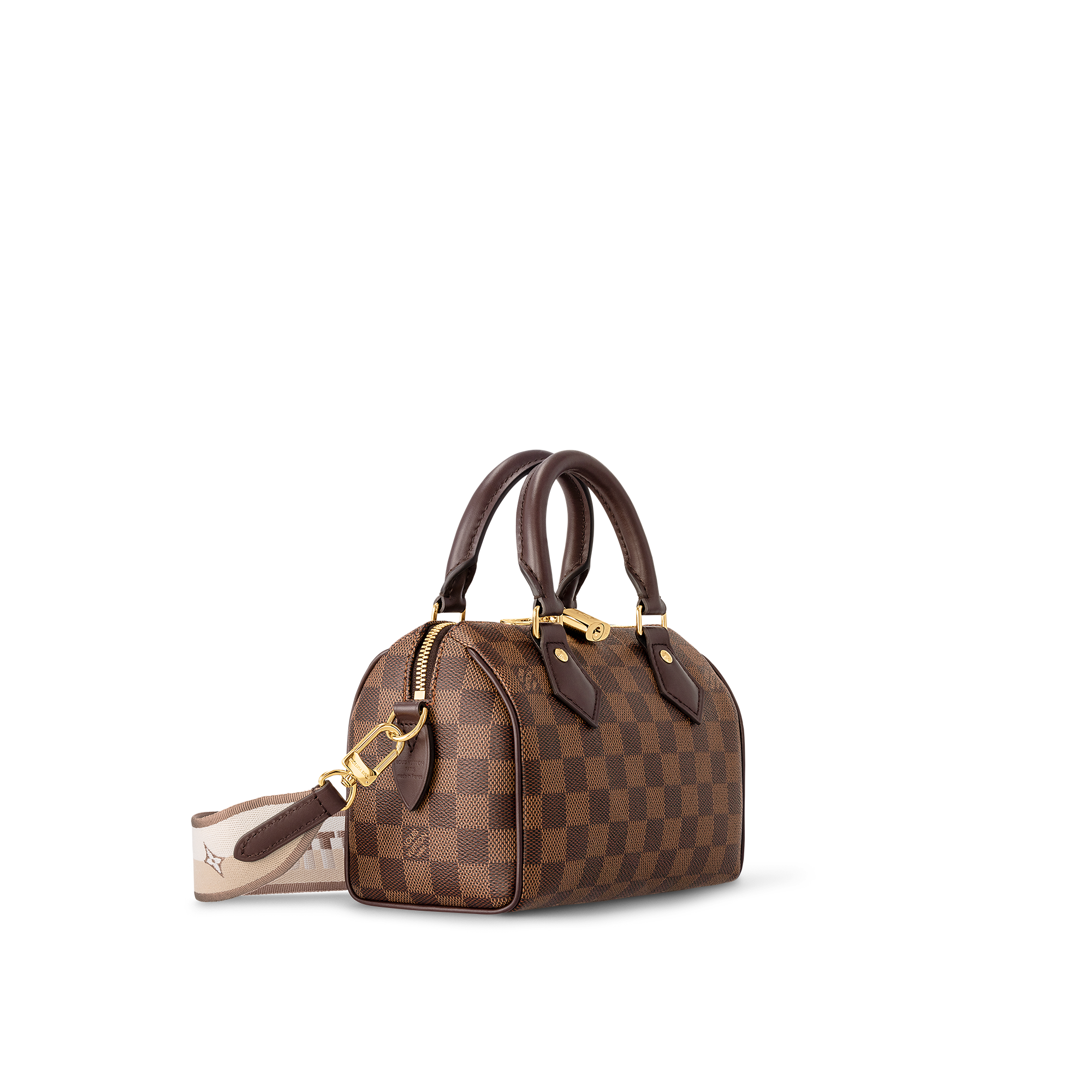 Speedy Bandoulière 20 Damier Ebène 帆布 in 女士