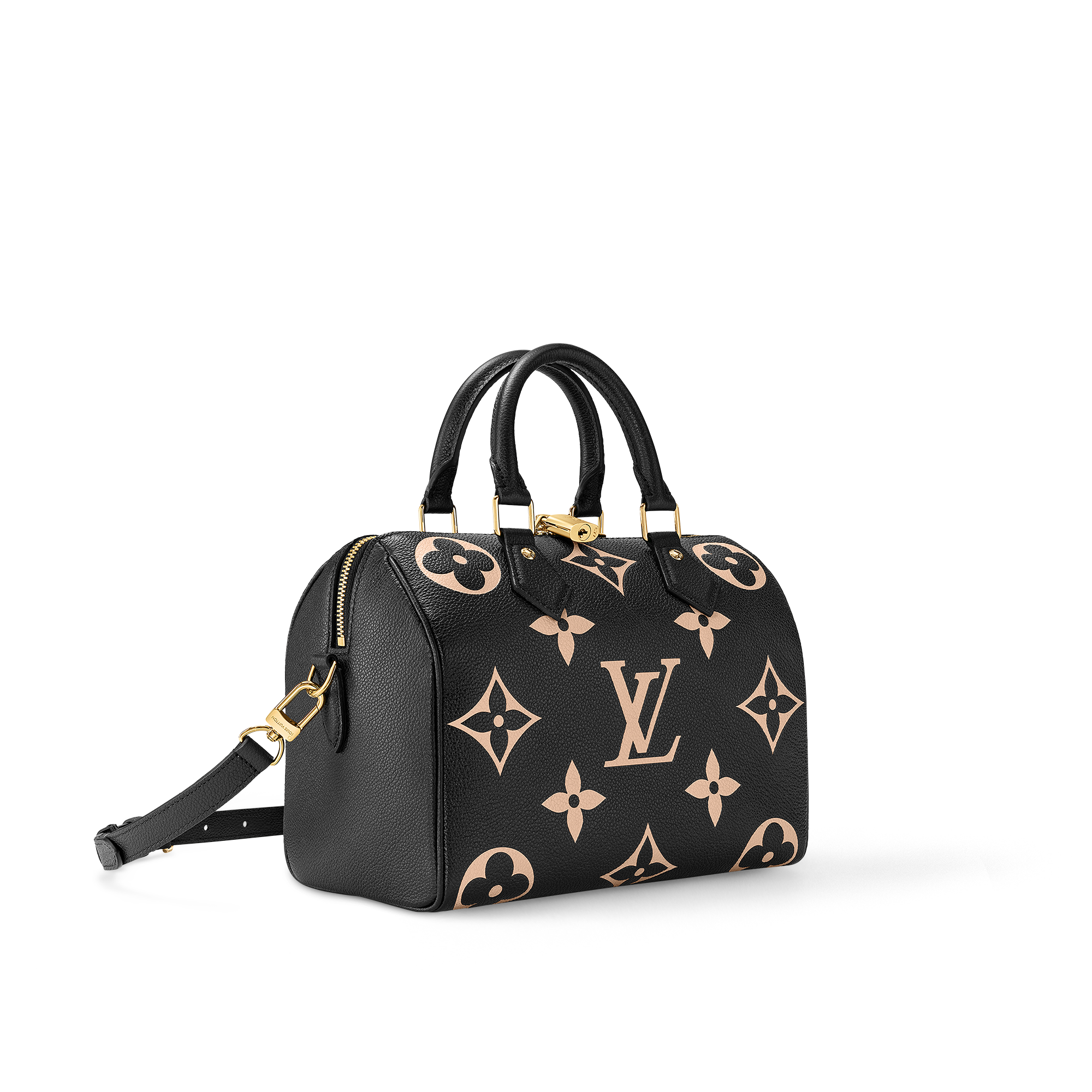 Speedy Bandoulière 25 雙色 Monogram Empreinte 皮革 in 女士