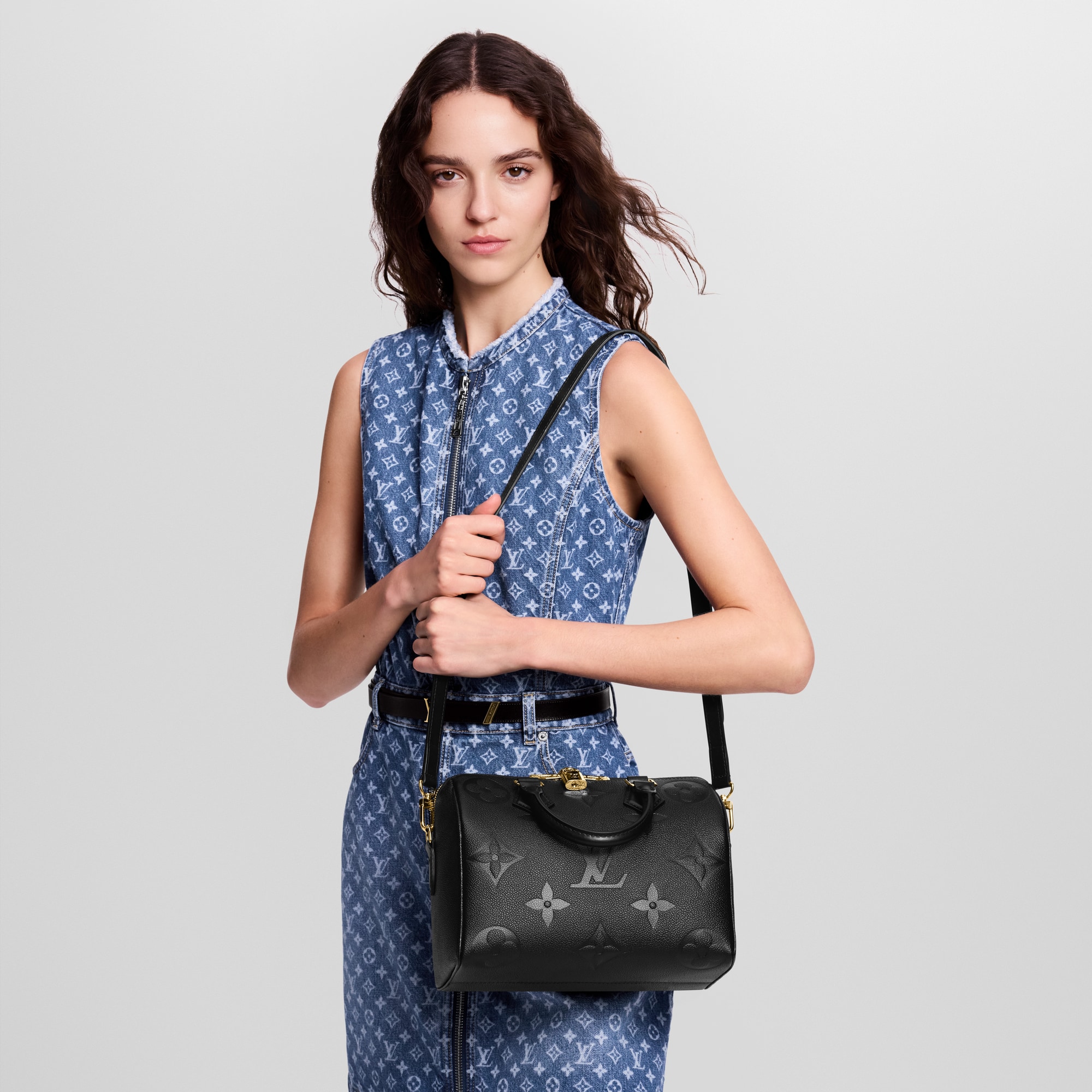 Speedy Bandoulière 25 Monogram Empreinte 皮革 in 女士