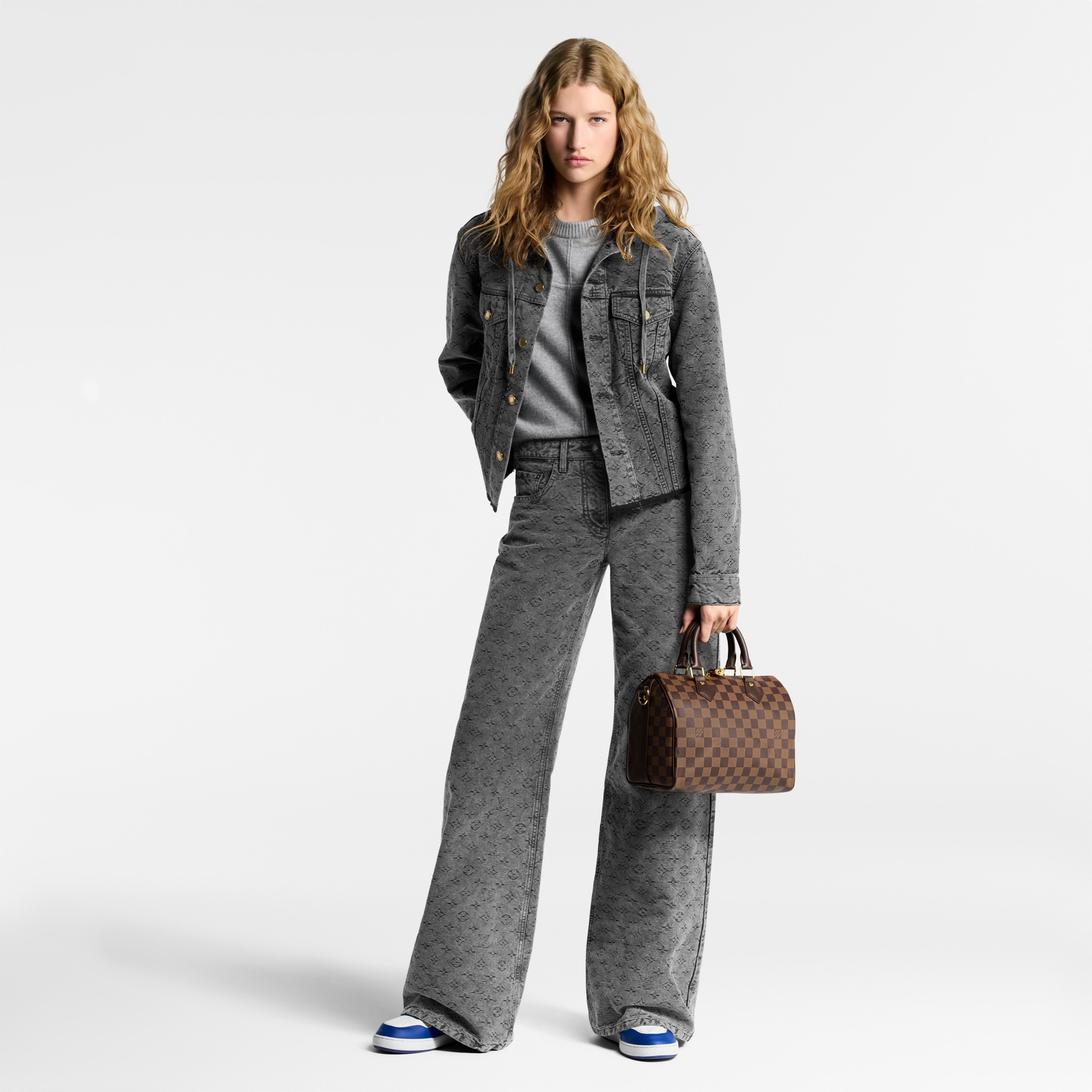 Speedy Bandoulière 25 Damier Ebène 帆布 in 女士