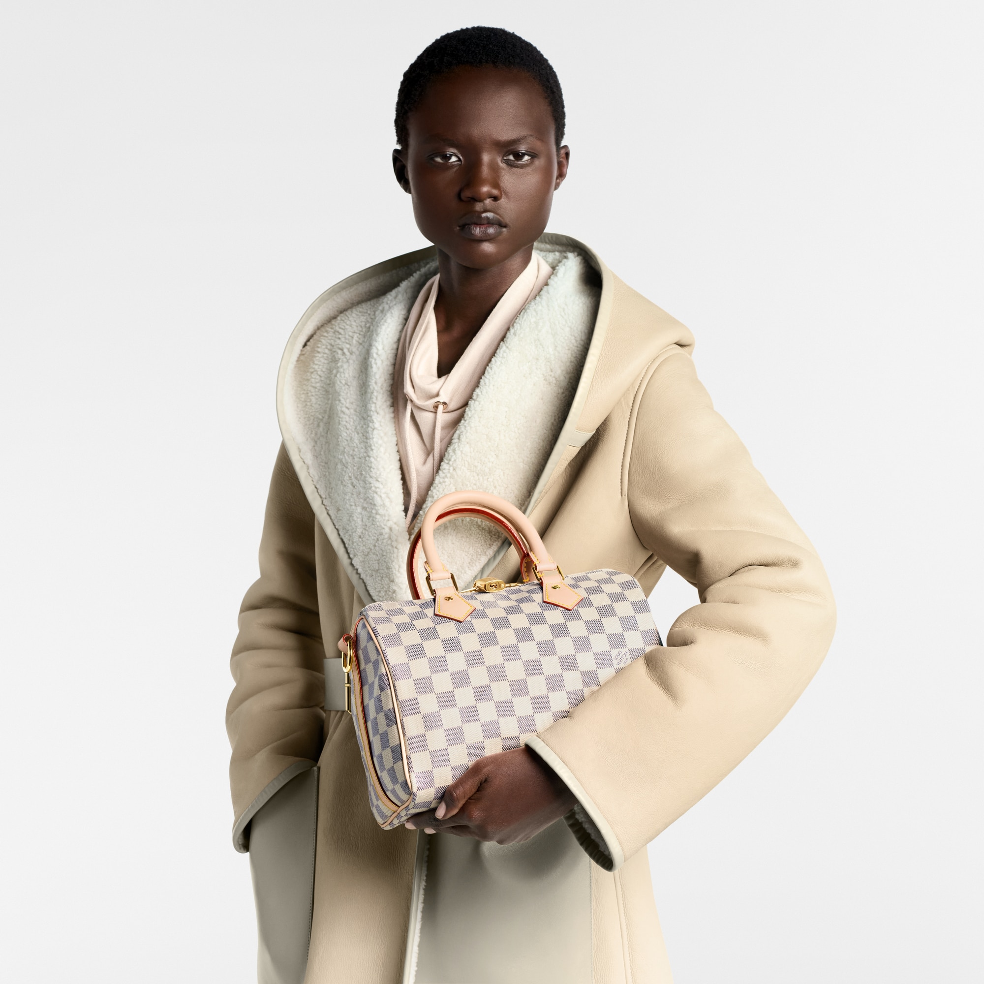 Speedy Bandoulière 25 Damier Azur 帆布 in 女士