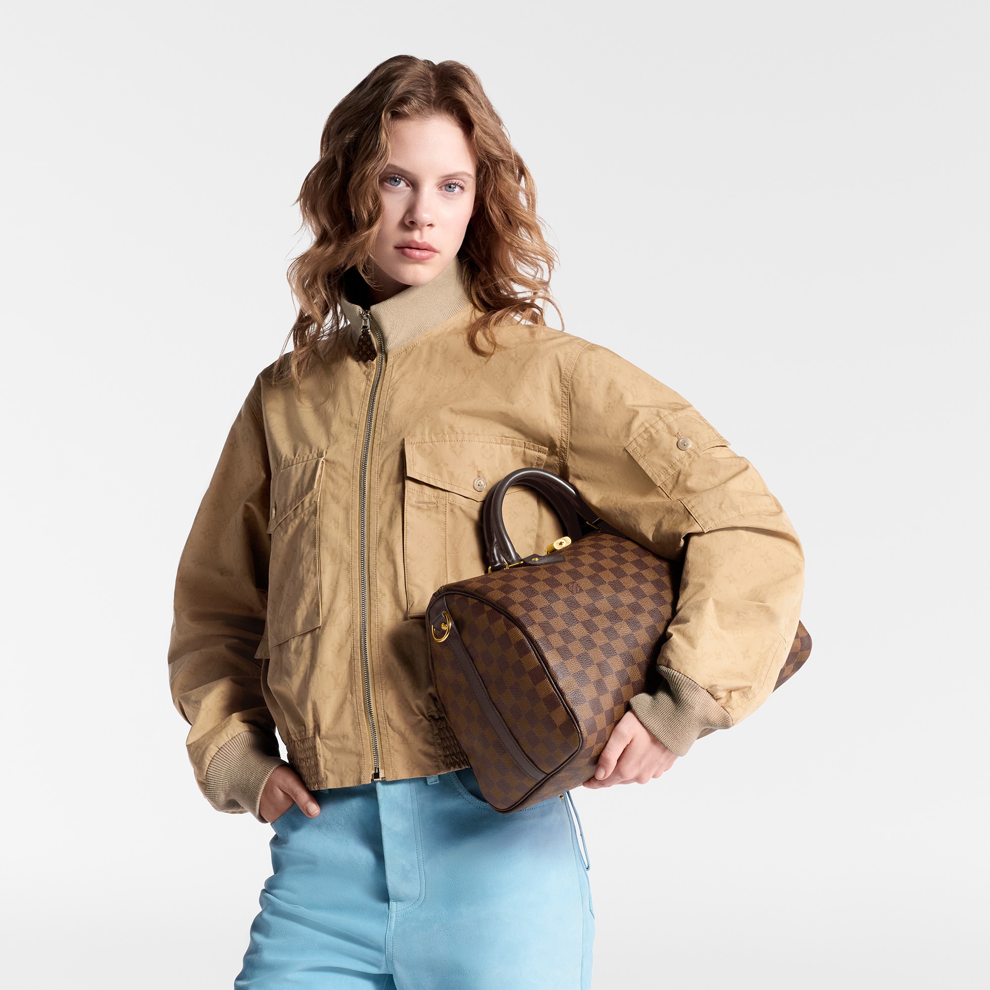 Speedy Bandoulière 35 Damier Ebène 帆布 in 女士