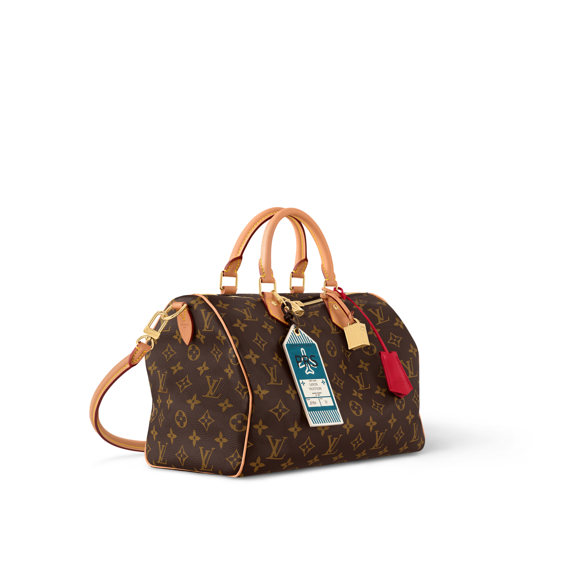 Speedy Soft 30 Crafty Monogram 帆布 in 女士