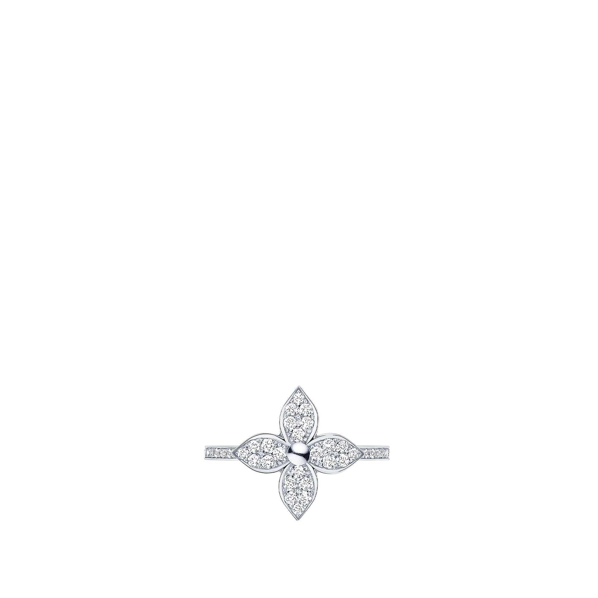 Star Blossom 白K金配鑽石戒指  in 珠寶系列