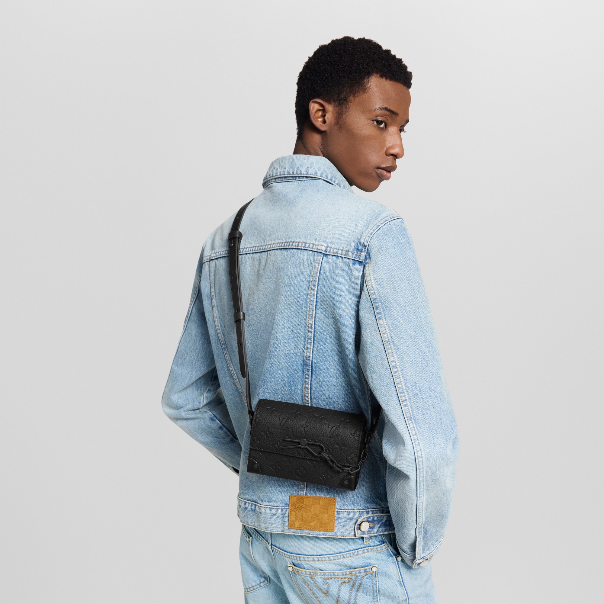 Steamer 隨身錢包 Monogram Taurillon 皮革 in 男士