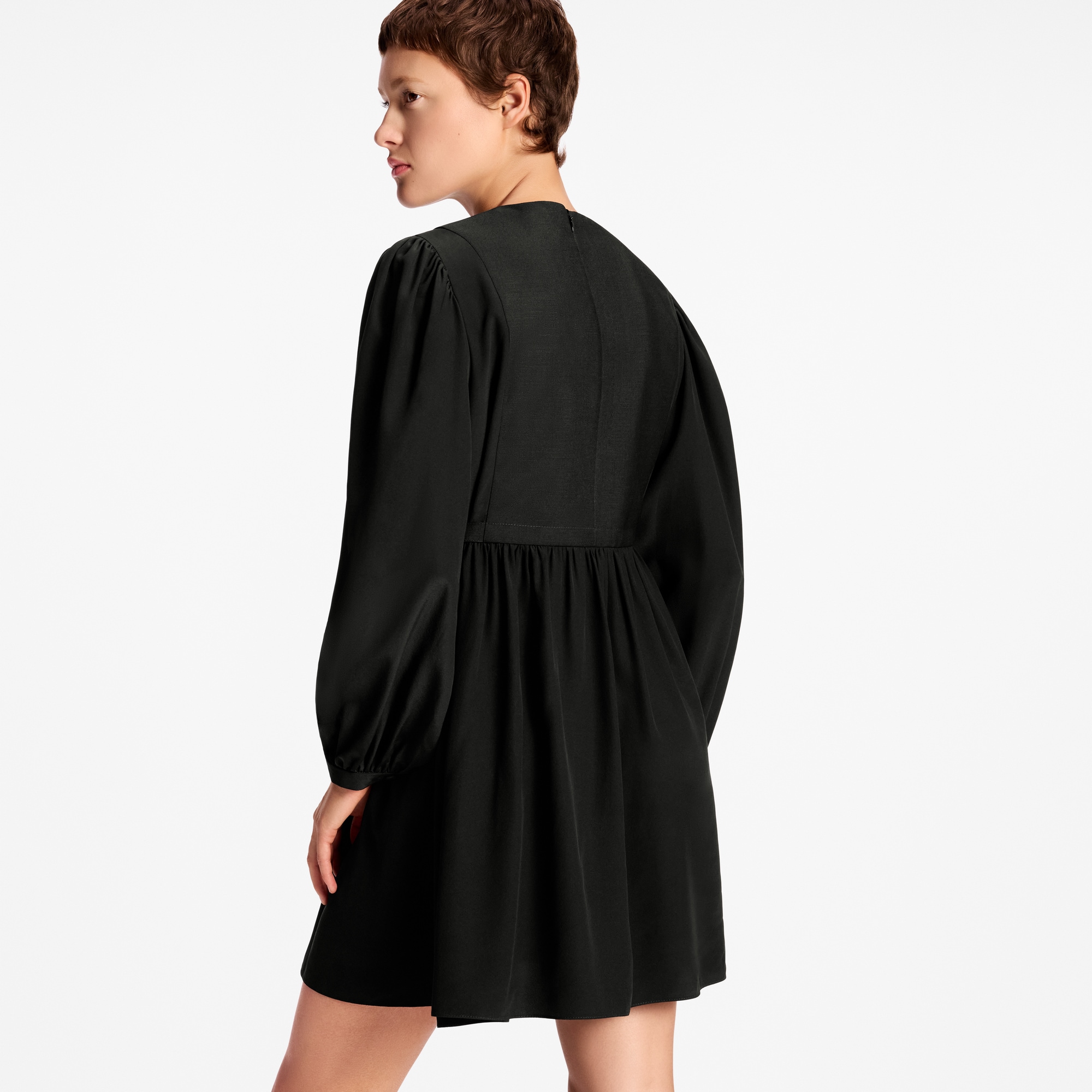 飾釘衣領長袖連身裙  in 女士