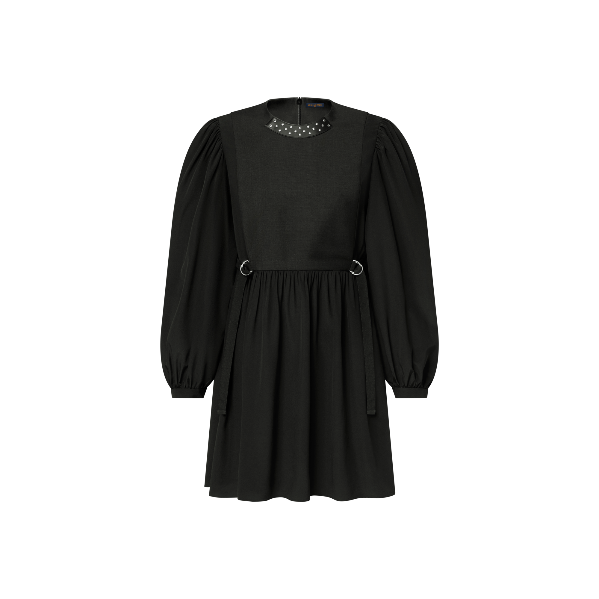 飾釘衣領長袖連身裙  in 女士