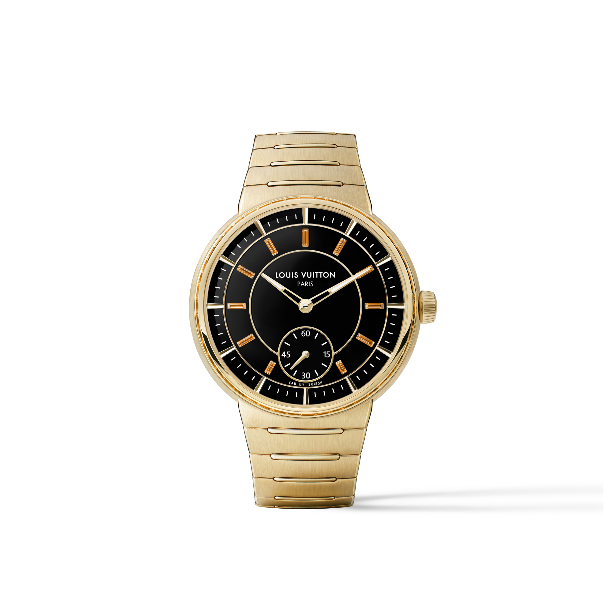 Tambour，自動機芯，40毫米，黃K金，縞瑪瑙及藍寶石  in 腕錶系列