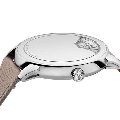 Tambour Convergence, Automatic, 37mm, Mirror Steel in 腕錶系列's 腕錶總覽 } collections by Louis Vuitton (產品縮放)