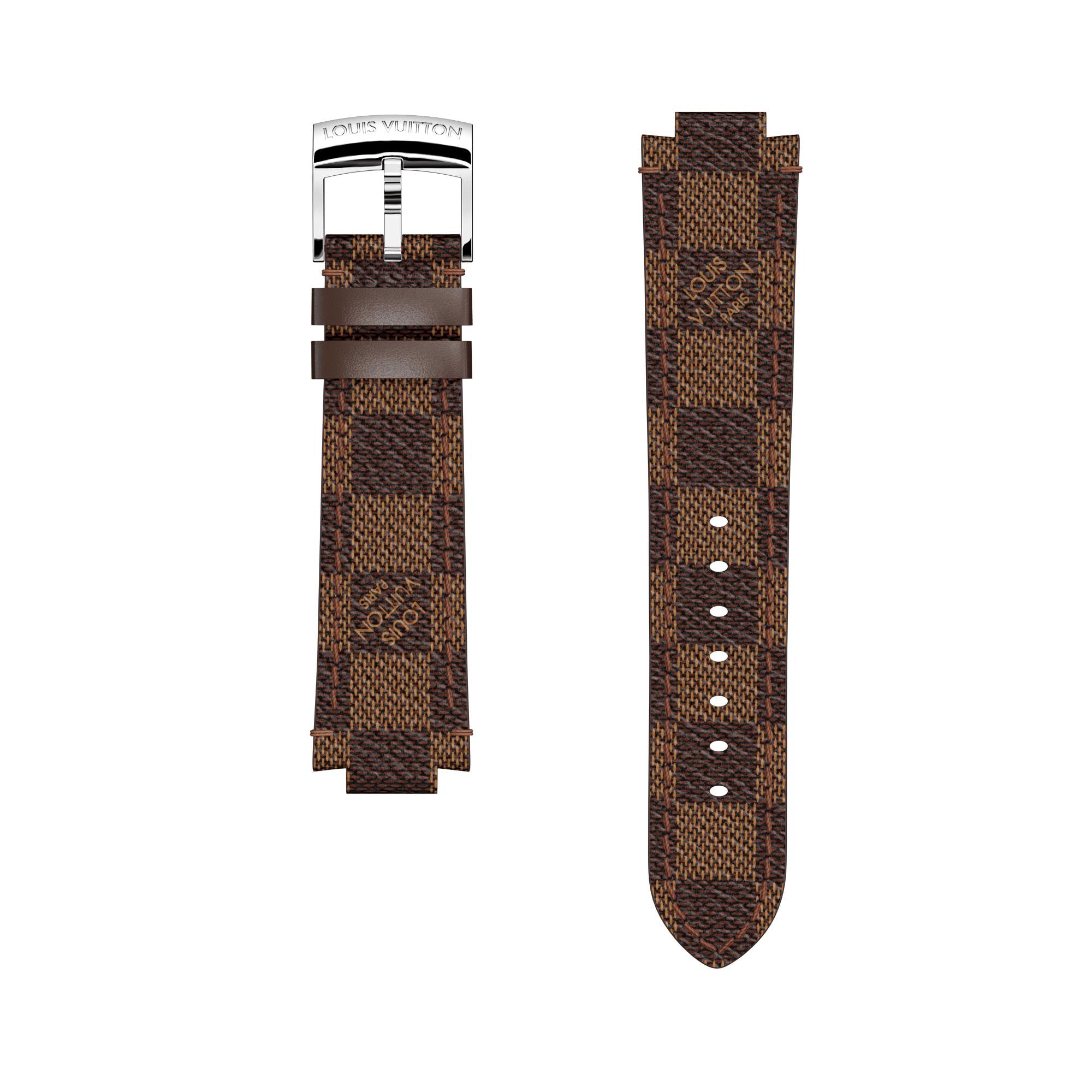 Tambour Damier Ebene 帆布錶帶  in 女士