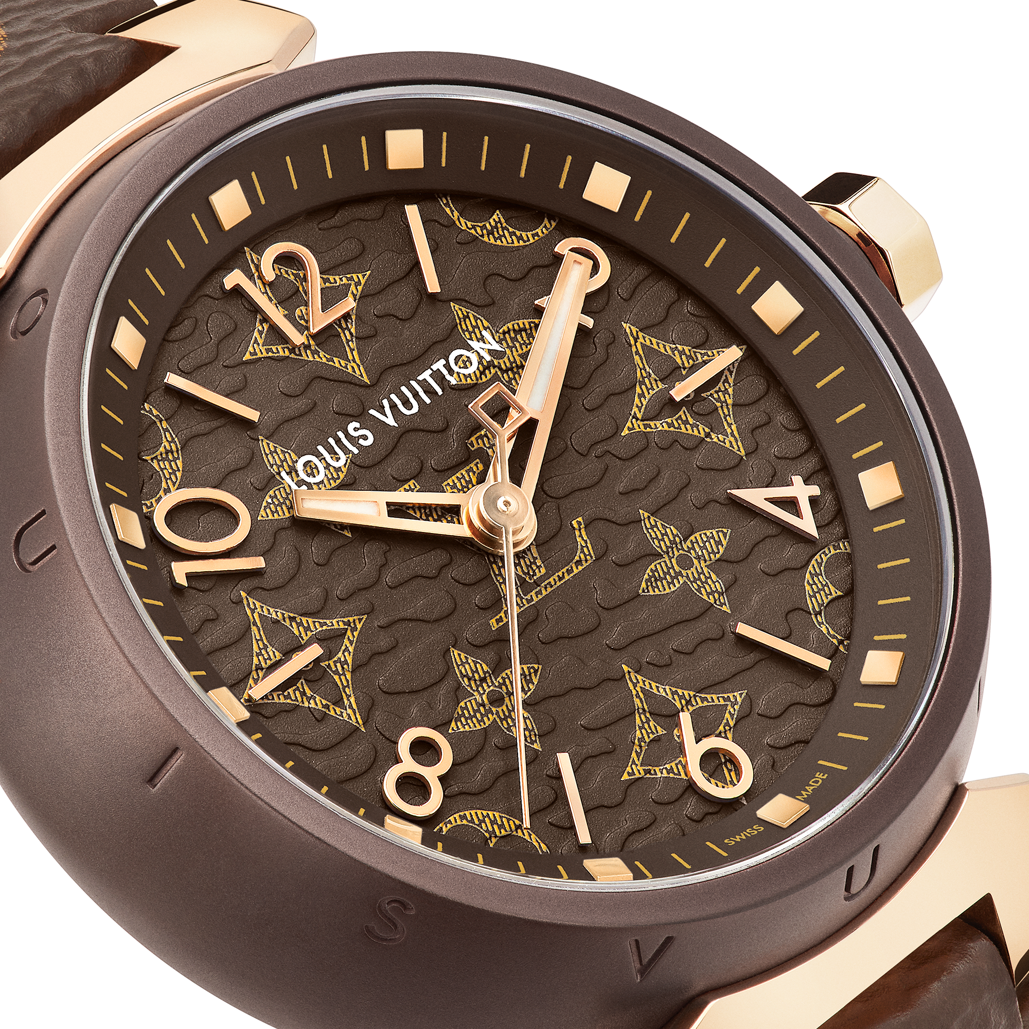 Tambour Monogram - 石英機芯、28毫米、精鋼及玫瑰K金  in 腕錶系列