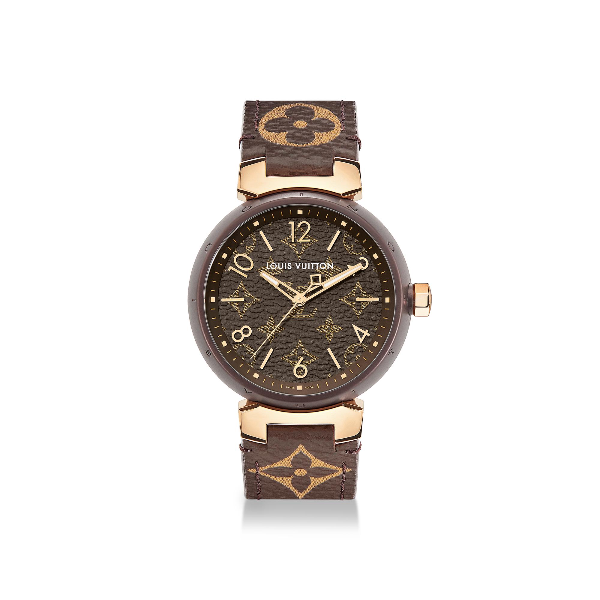 Tambour Monogram - 石英機芯、39.5毫米、精鋼及玫瑰K金  in 腕錶系列