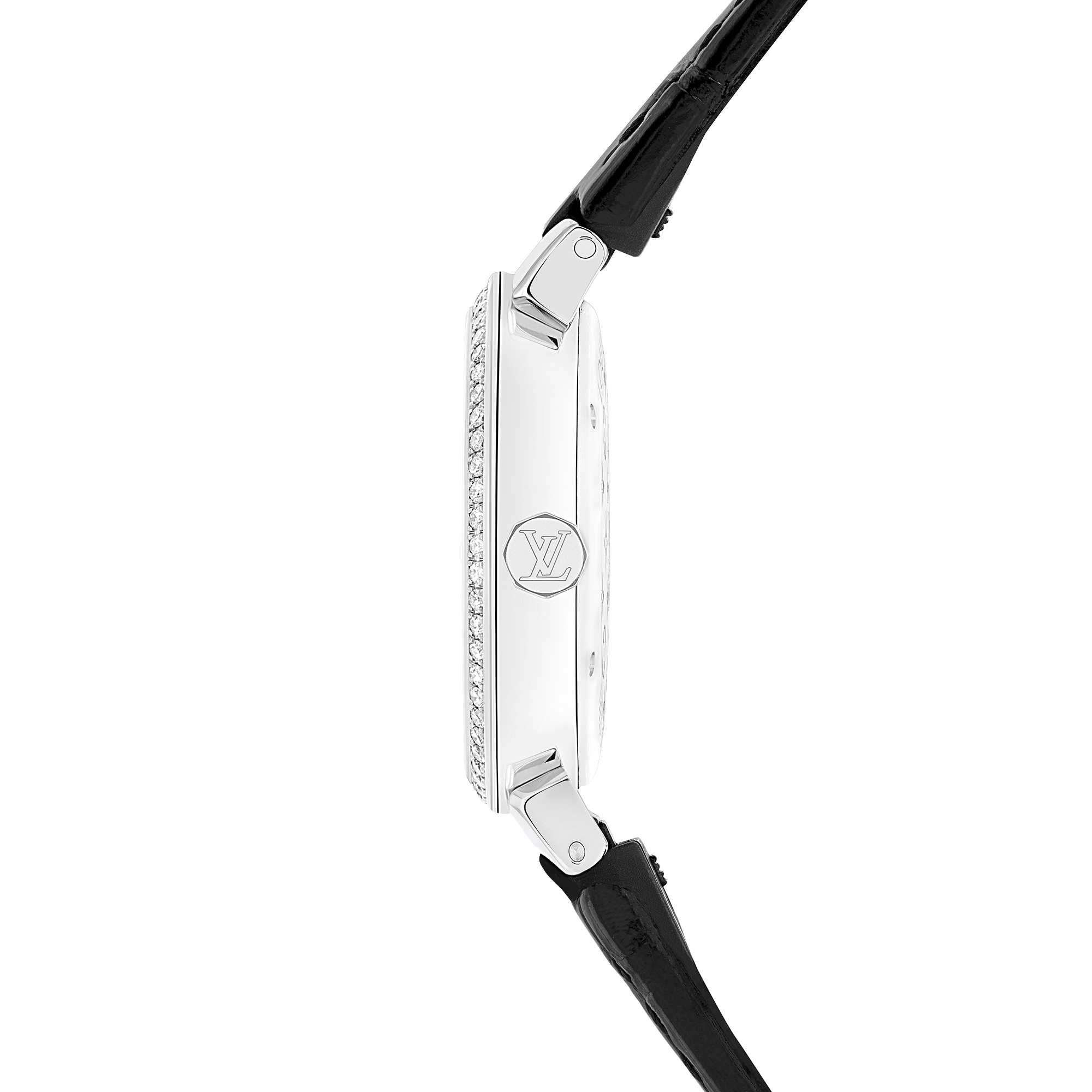 Tambour Slim Monogram Dentelle - 石英機芯、28毫米及鑽石  in 腕錶系列