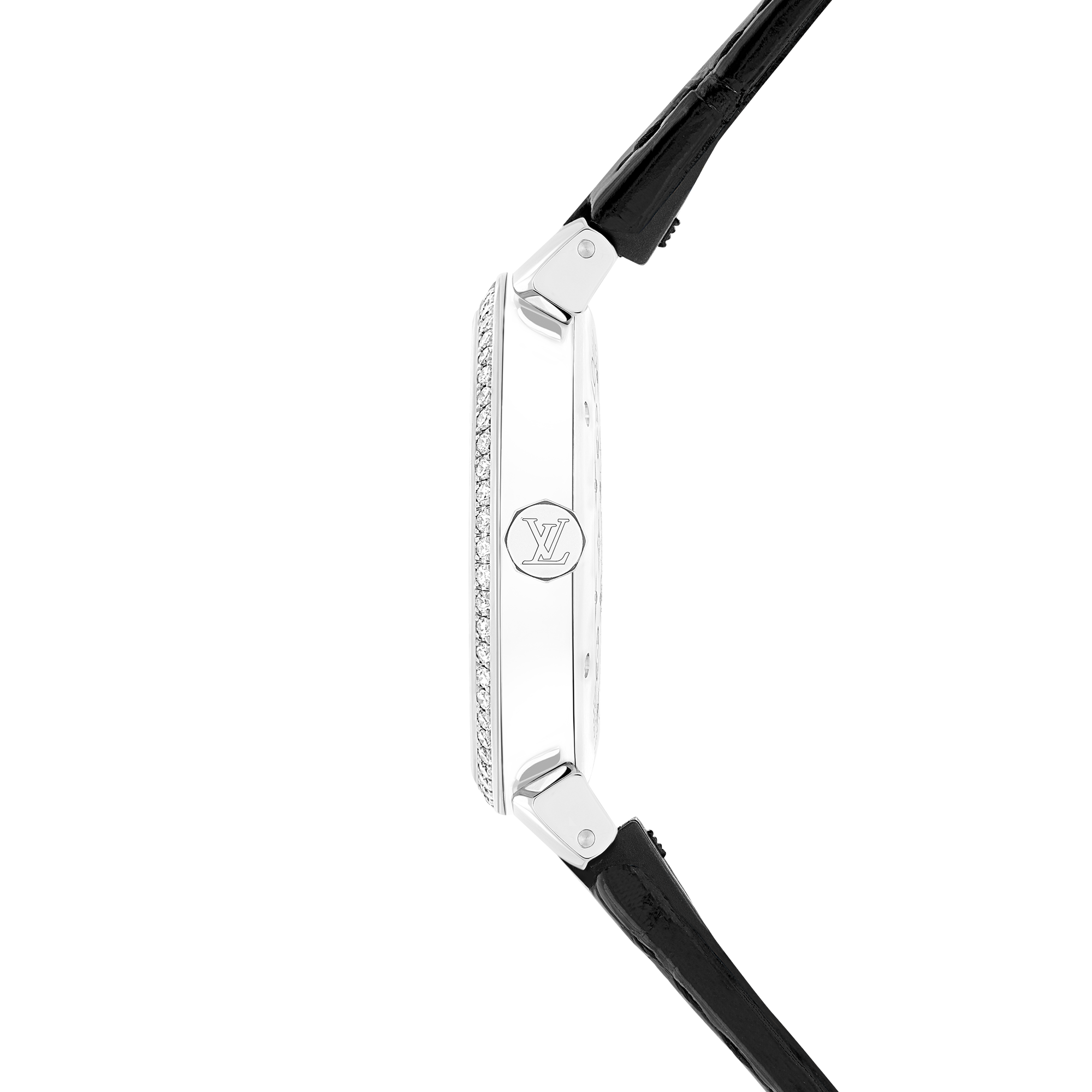 Tambour Slim Monogram Dentelle - 石英機芯、33毫米及鑽石  in 腕錶系列