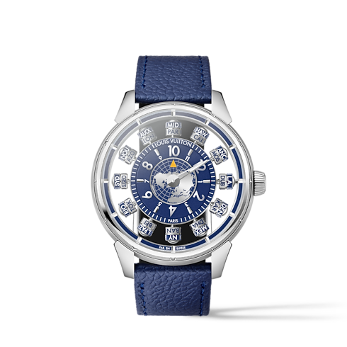 Tambour Spin Time Air Antipode,自動機芯,42.5毫米,白K金 in 腕錶系列's 腕錶總覽 } collections by Louis Vuitton (產品縮放)