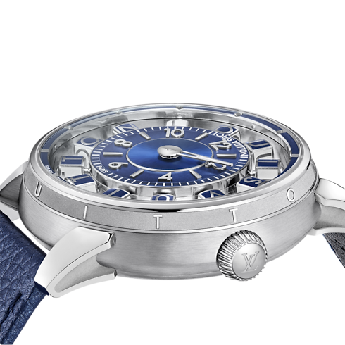 Tambour Spin Time Air,自動機芯,42.5毫米,白K金 in 腕錶系列's 腕錶總覽 } collections by Louis Vuitton (產品縮放)