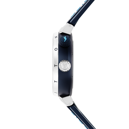 Tambour Street Diver - 自動機芯、44毫米及精鋼 in 腕錶系列's 腕錶總覽 } collections by Louis Vuitton (產品縮放)