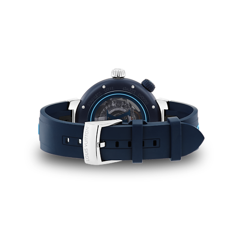 Tambour Street Diver - 自動機芯、44毫米及精鋼 in 腕錶系列's 腕錶總覽 } collections by Louis Vuitton (產品縮放)