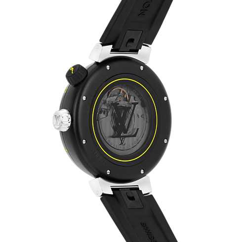 Tambour Street Diver - 自動機芯、44毫米及精鋼 in 腕錶系列's 腕錶總覽 } collections by Louis Vuitton (產品縮放)