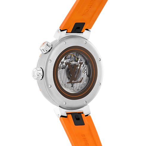 Tambour Street Diver - 自動機芯,44毫米,精鋼 in 腕錶系列's 腕錶總覽 } collections by Louis Vuitton (產品縮放)