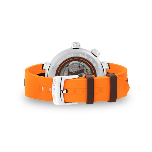 Tambour Street Diver - 自動機芯,44毫米,精鋼 in 腕錶系列's 腕錶總覽 } collections by Louis Vuitton (產品縮放)