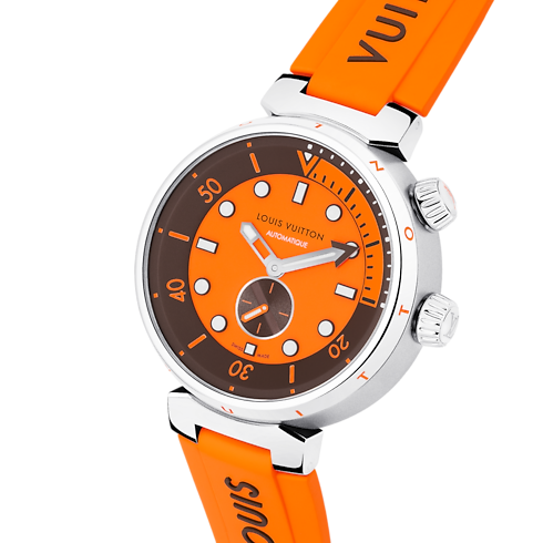 Tambour Street Diver - 自動機芯,44毫米,精鋼 in 腕錶系列's 腕錶總覽 } collections by Louis Vuitton (產品縮放)