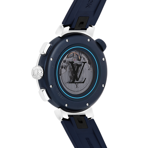 Tambour Street Diver Chronograph - 自動機芯,46毫米,精鋼 in 腕錶系列's 腕錶總覽 } collections by Louis Vuitton (產品縮放)