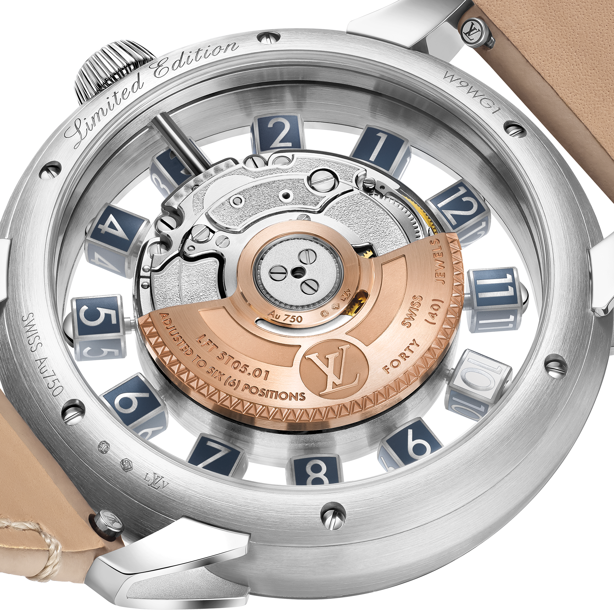 Tambour Taiko Spin Time Air Flying Tourbillon，自動機芯，42.5毫米，白K金  in 腕錶系列