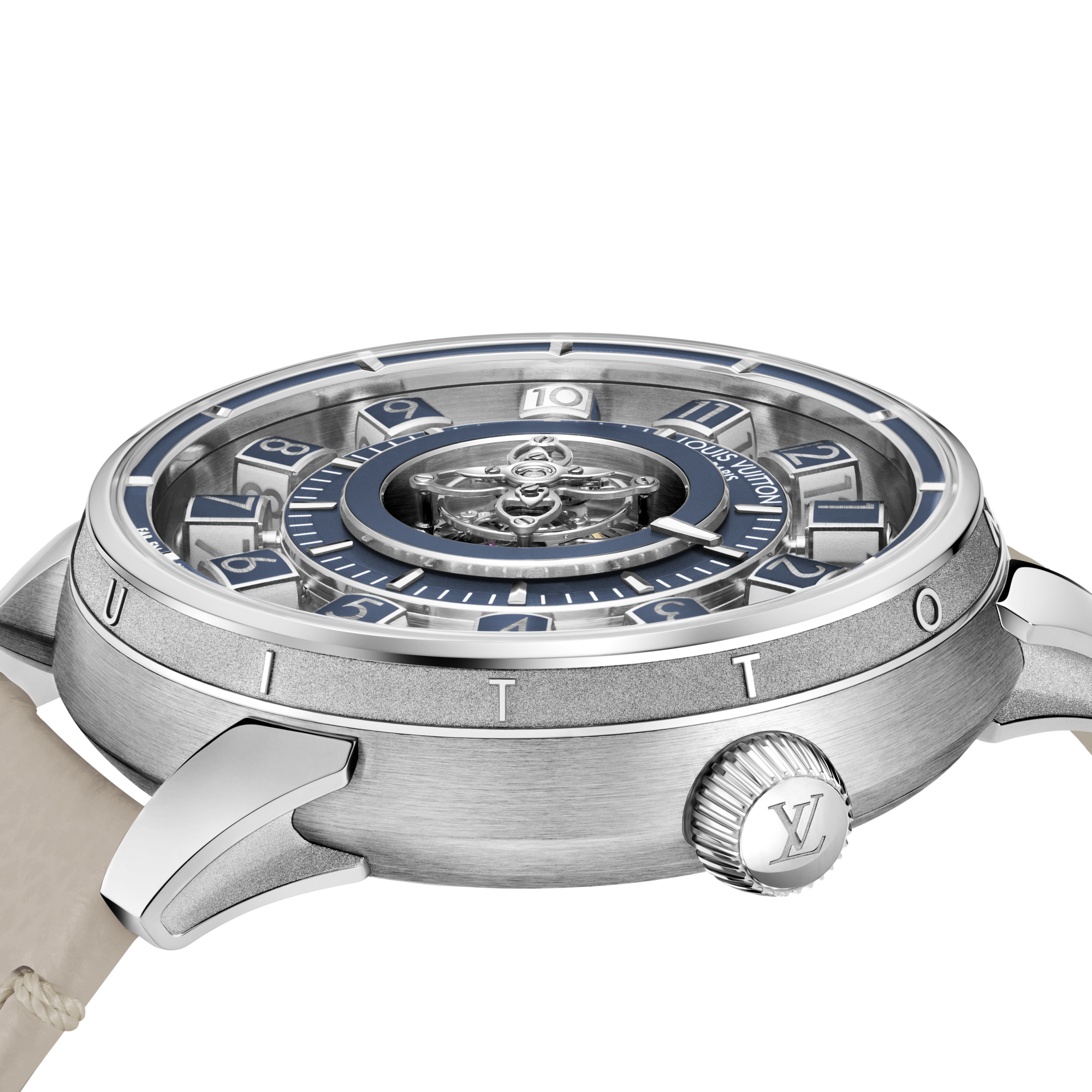 Tambour Taiko Spin Time Air Flying Tourbillon，自動機芯，42.5毫米，白K金  in 腕錶系列