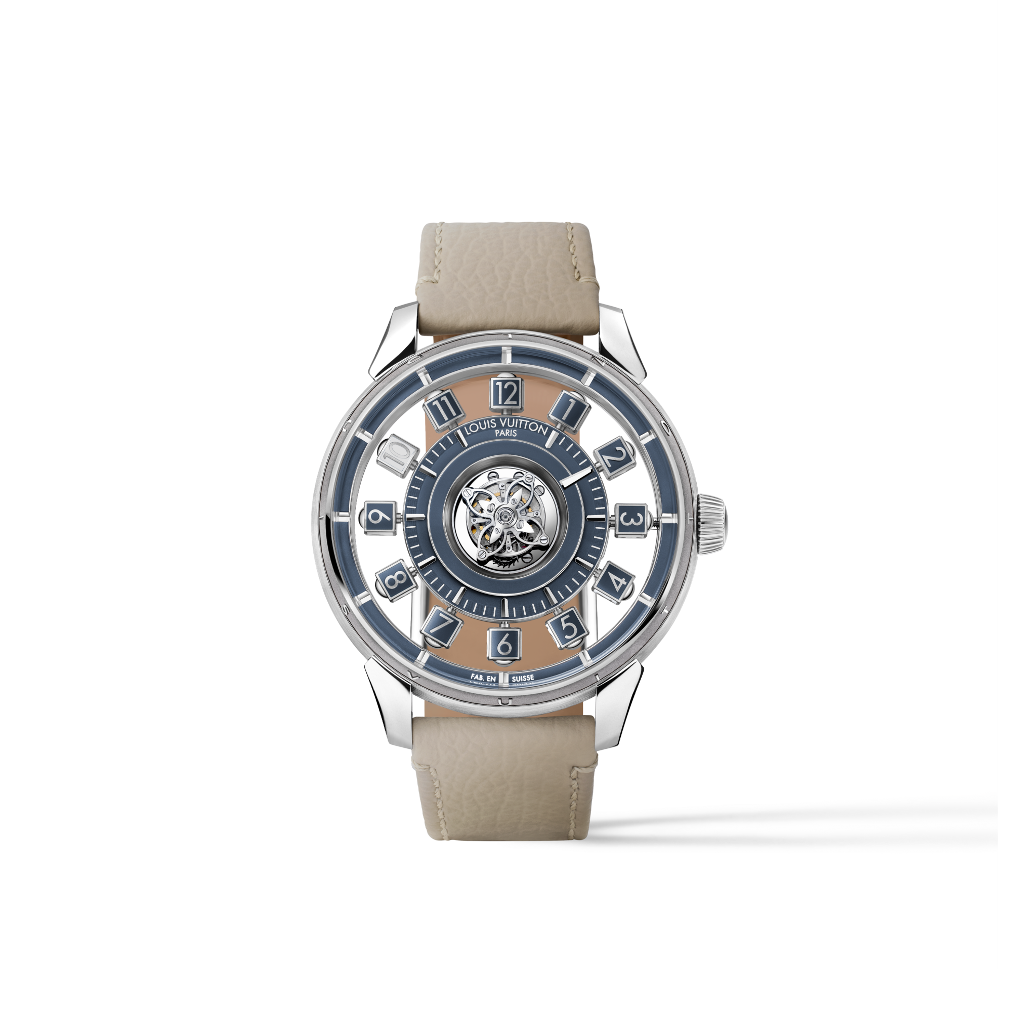 Tambour Taiko Spin Time Air Flying Tourbillon，自動機芯，42.5毫米，白K金  in 腕錶系列