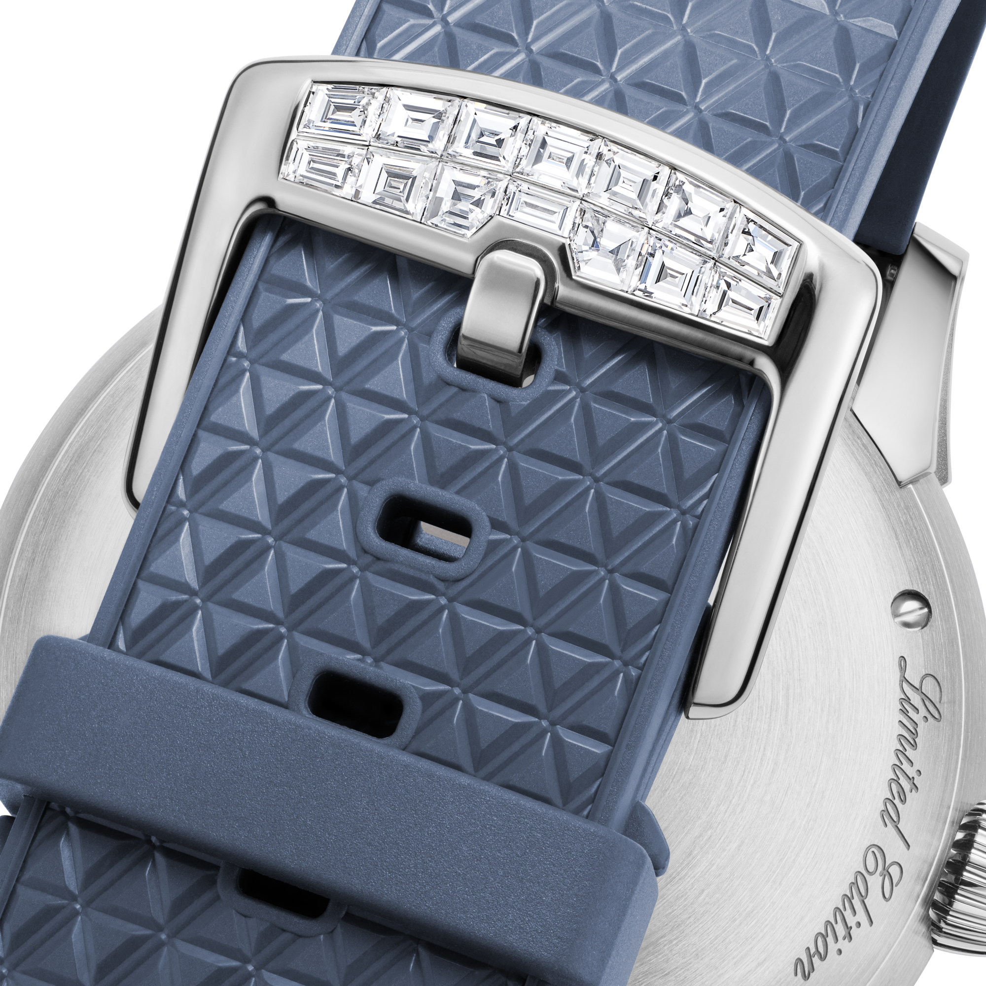 Tambour Taiko Spin Time，自動機芯，39.5毫米，白K金，鷹眼石及鑽石  in 腕錶系列