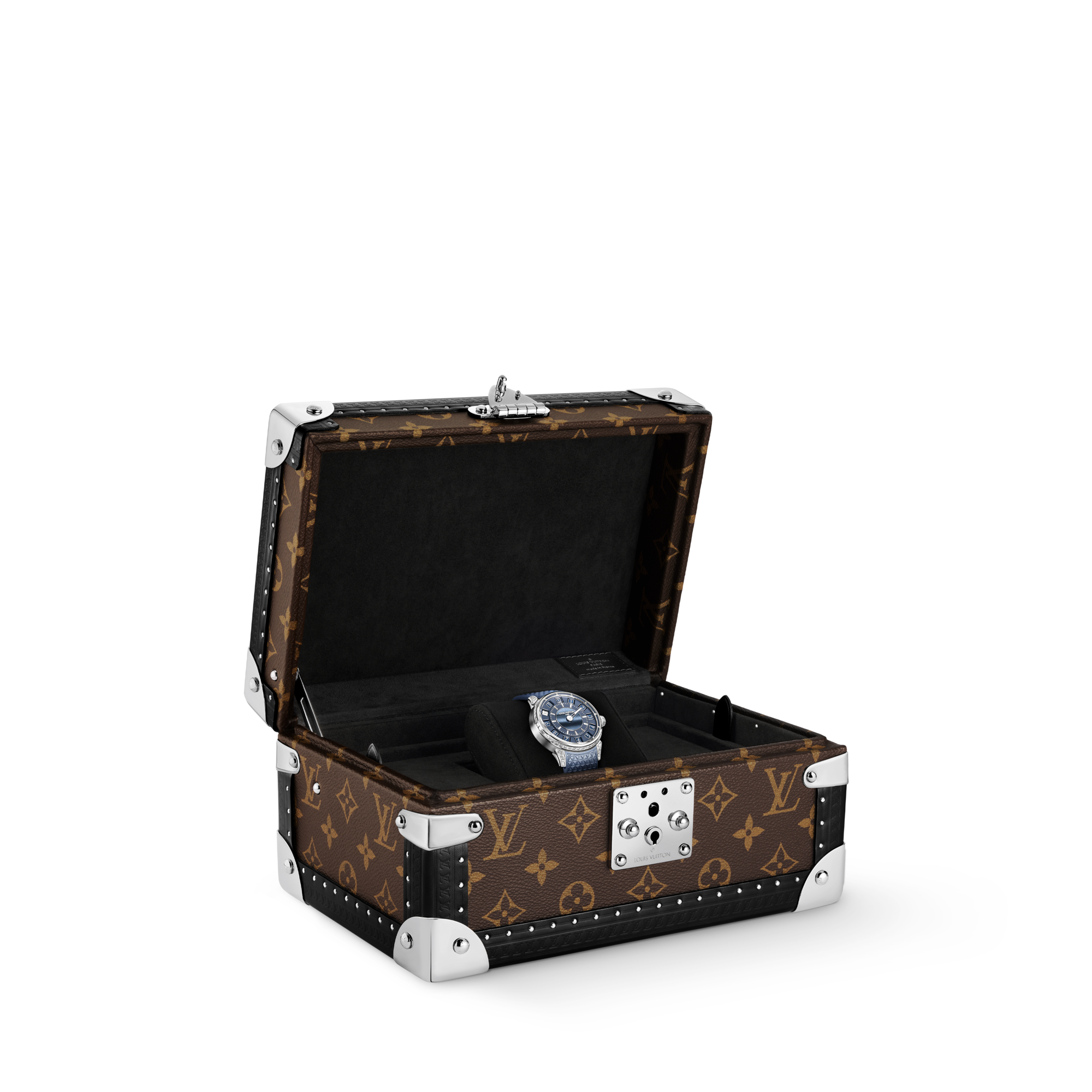 Tambour Taiko Spin Time，自動機芯，39.5毫米，白K金，鷹眼石及鑽石  in 腕錶系列