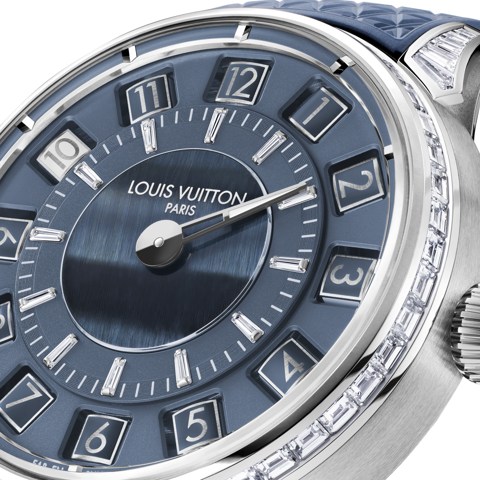 Tambour Taiko Spin Time，自動機芯，39.5毫米，白K金，鷹眼石及鑽石  in 腕錶系列